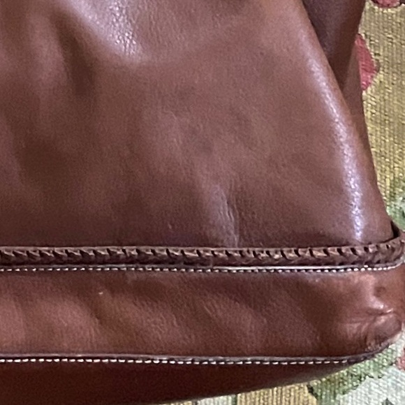 Donald J. Pliner | Leather Shoulder Bag with Braided Handles ♥ NWOT - Picture 3 of 9